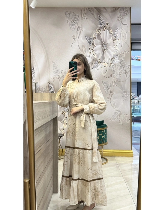 Venöve 25SSELB0002 Bej Elbise