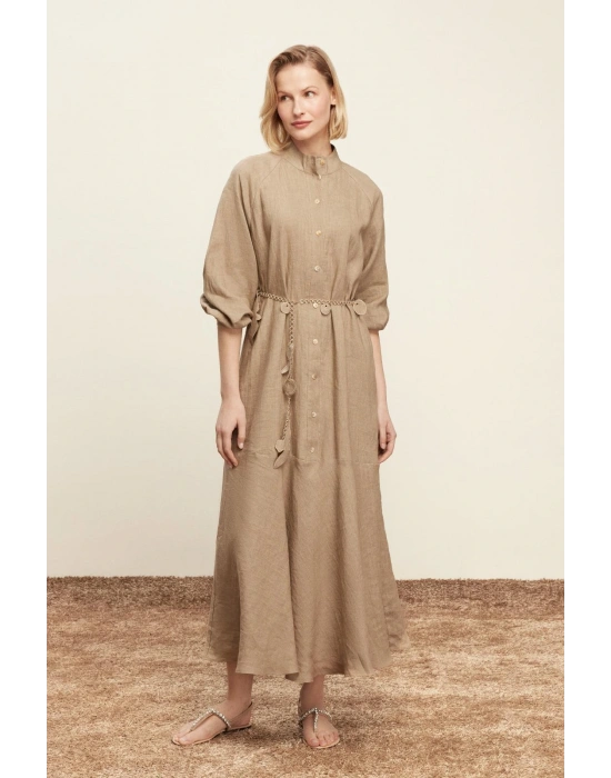 Venöve 25SSELB0017 Haki Peyton Elbise