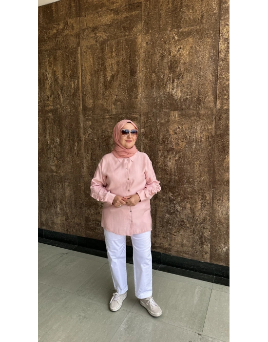 Venöve 25SSGOM0011 Emili Gömlek Pembe