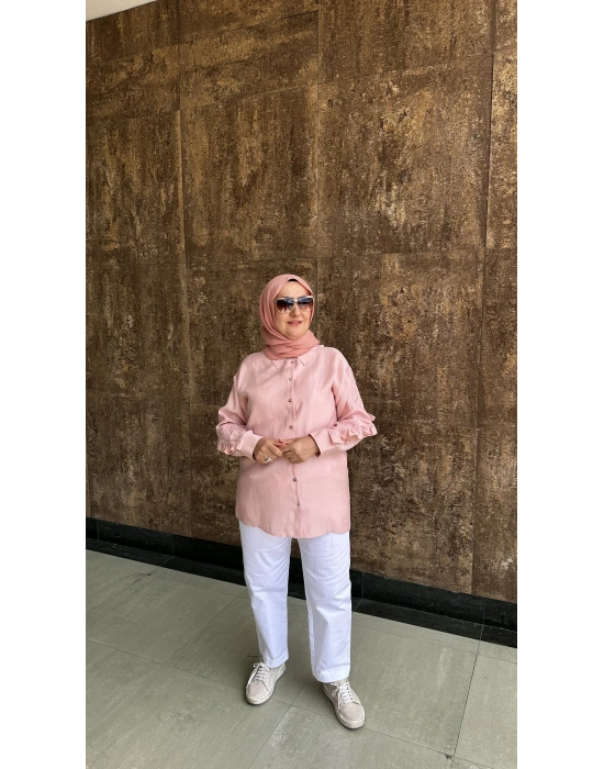 Venöve 25SSGOM0011 Emili Gömlek Pembe