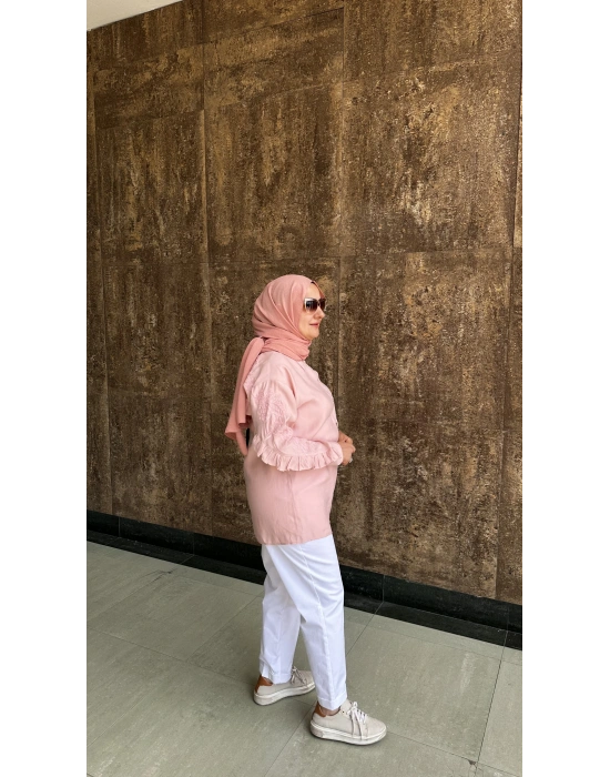 Venöve 25SSGOM0011 Emili Gömlek Pembe