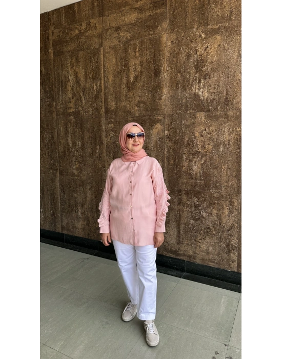 Venöve 25SSGOM0011 Emili Gömlek Pembe