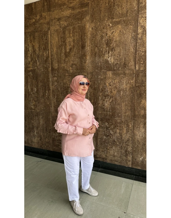 Venöve 25SSGOM0011 Emili Gömlek Pembe