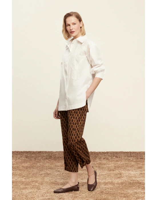 Venöve 25SSGOM0017 Beyaz Shea Gömlek