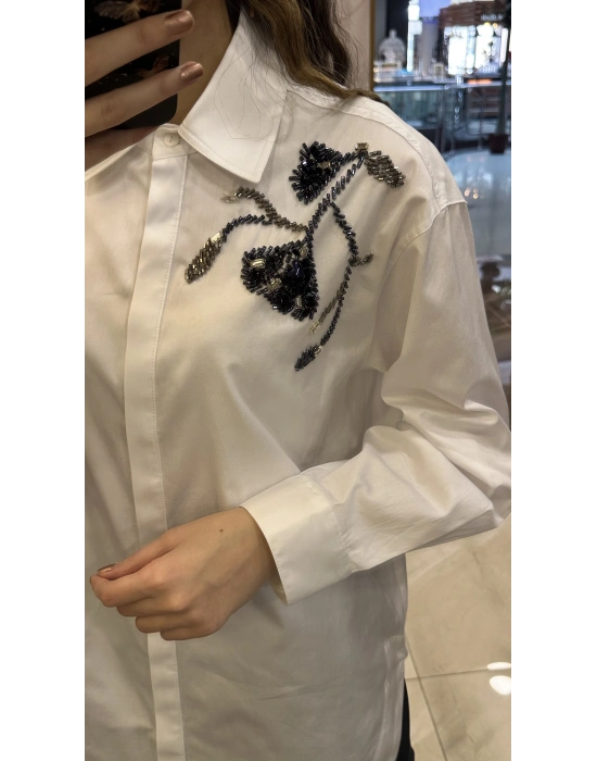 Venöve 25SSGOM0018 Beyaz Maddy Gömlek