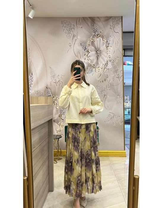 Venöve 25SSGOM0026 Sarı Bonnie Gömlek