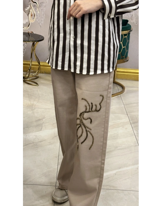 Venöve 25SSPNT0020 Bej Emily Pantolon