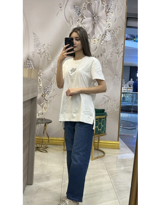 Venöve 25SSTSH0001 Beyaz Lola Tişört