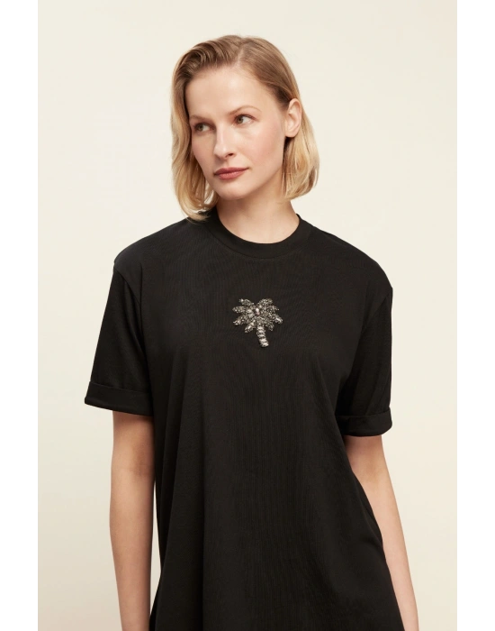 Venöve 25SSTSH0001 Siyah Lola Tişört