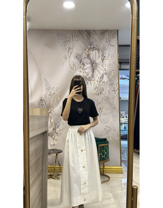 Venöve 25SSTSH0001 Siyah Lola Tişört