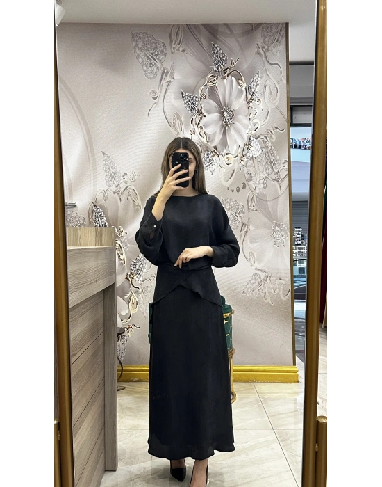 Venöve 25SSTUN0005 Siyah Kayra Takım