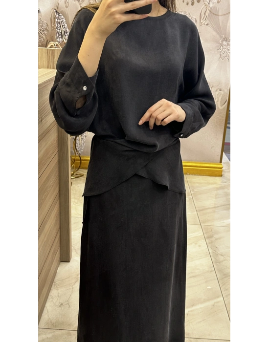 Venöve 25SSTUN0005 Siyah Kayra Takım