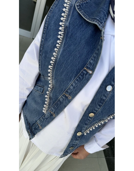 Venöve 25SSYLK0001 Fiona Yelek Mavi