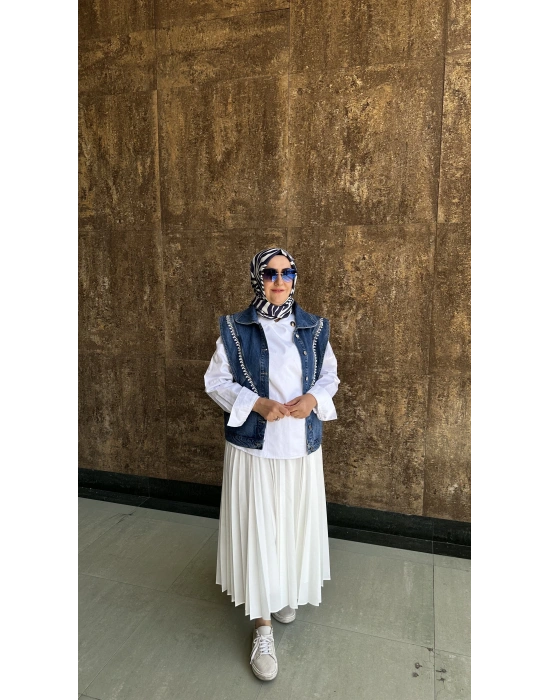 Venöve 25SSYLK0001 Fiona Yelek Mavi