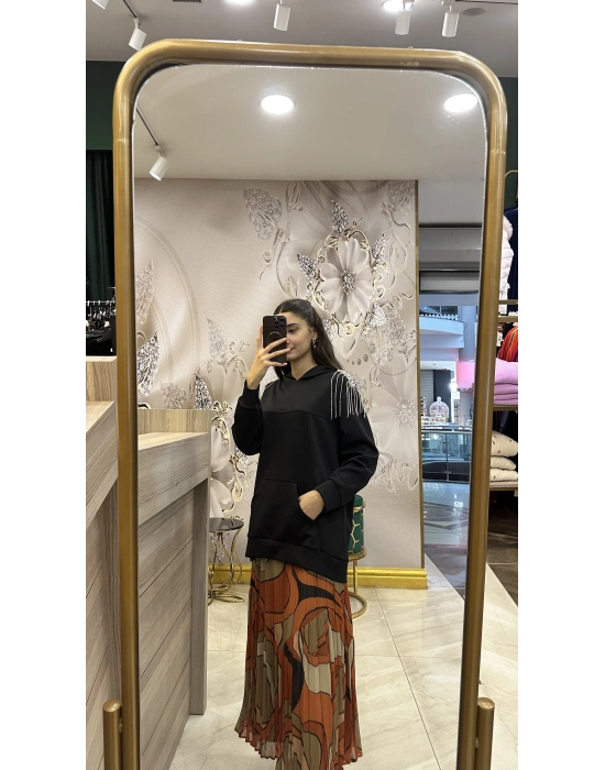 Venöve 25WSWE0013 RUBİ SWEAT SiYAH