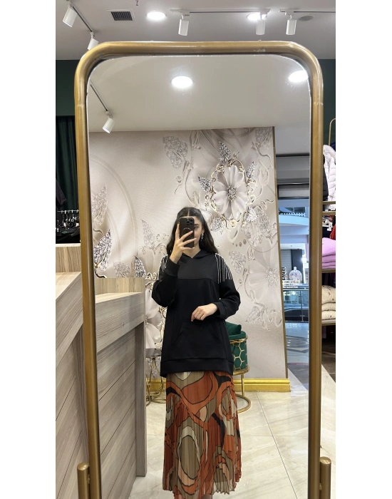 Venöve 25WSWE0013 RUBİ SWEAT SiYAH