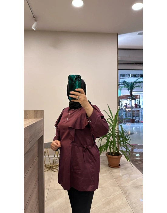 Venöve 26FWGOM0007 Bordo Danny Gömlek