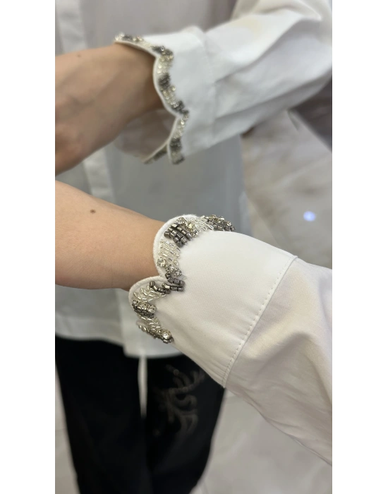 Venöve 26FWGOM0008 Beyaz Kenza Gömlek