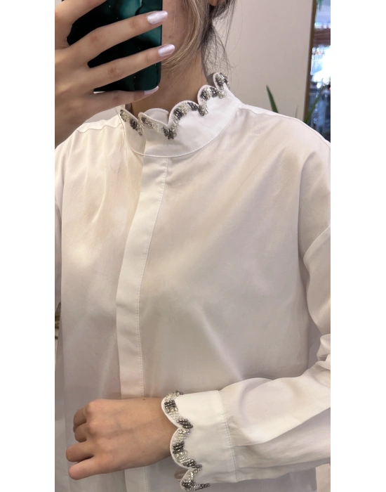 Venöve 26FWGOM0008 Beyaz Kenza Gömlek