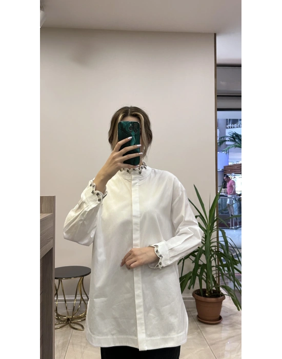 Venöve 26FWGOM0008 Beyaz Kenza Gömlek