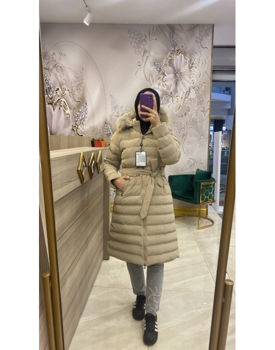 Womania İbiza Kadife Efektli Bej