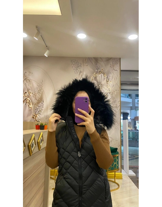 WOMANİA YELEK EQVATOR SİYAH