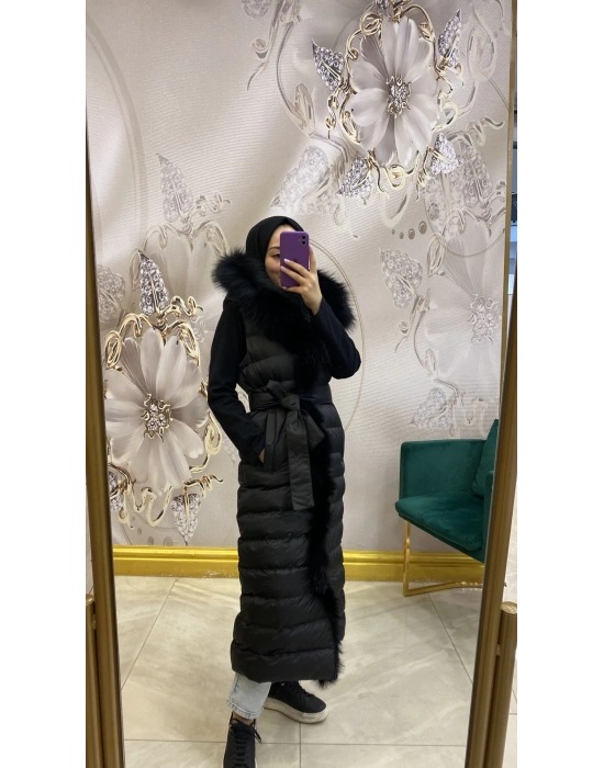 WOMANİA YELEK HAUTE COUTURE SİYAH
