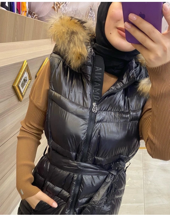 WOMANİA YELEK NAPOLİ SİYAH