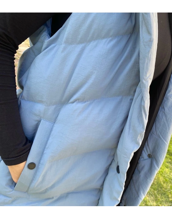 WOMANİA YELEK PEKİN MAVİ