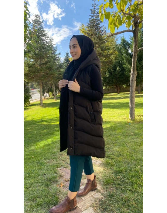 WOMANİA YELEK PEKİN SİYAH