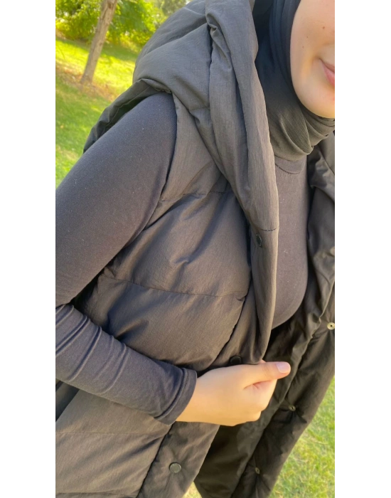 WOMANİA YELEK PEKİN SİYAH