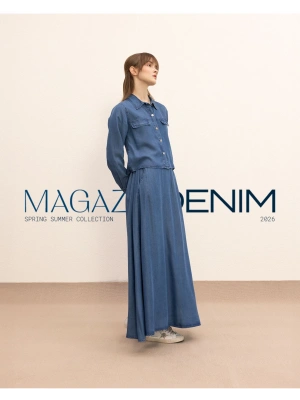 Magazin 7427 Tencel Takım Mavi