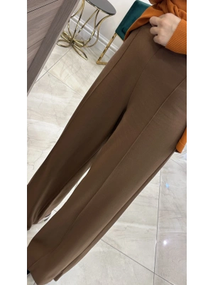 Ceremony 6318 Nervüllü Kemersiz Çelik Pantolon camel