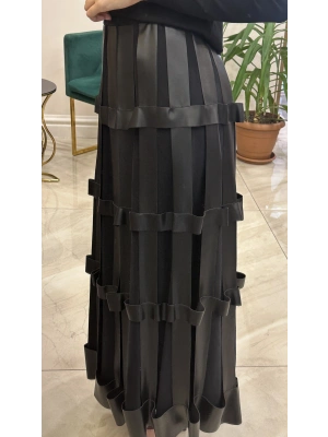 Ceremony 6609 Anjelik Kafes Etek Siyah