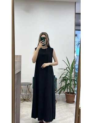 Ceremony 6703 Kolsuz Tam boy elbise .Siyah