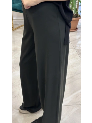 Ceremony 6326 beli lastikli bambu pantolon yeşil