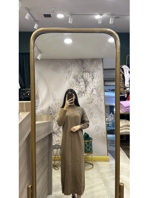 Ghisa 5GSELB4429 Elbise Kahverengi