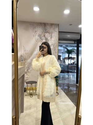 Ghisa 5KÖRHRK3942 Krem Tül Hırka