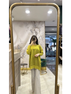 Ghisa 5KÖRTNK4781 Asit Kare Desenli Tunik