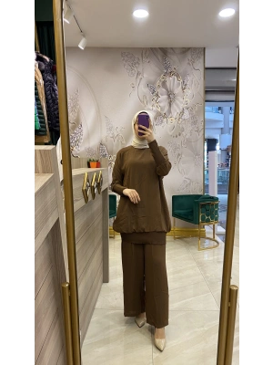 İnvee Caz Tunik 6419 Kahve