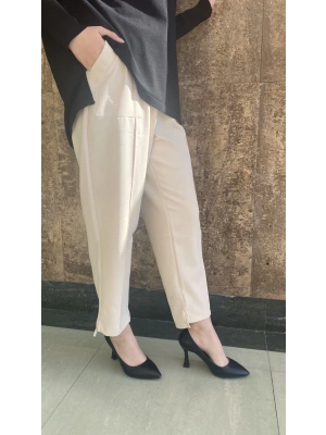 İnvee Havuç Pantolon Vanilya