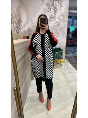 İnvee Merserize Hırka Siyah