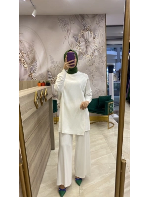 İnvee Merserize Pantolon Ekru