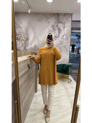 İnvee Omzu Şifon Tunik