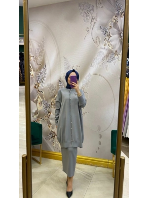 İnvee Yusufçuk Hırka Gri 6283