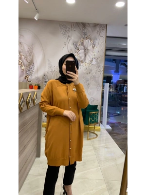 İnvee Yusufçuk Hırka Hardal 6283