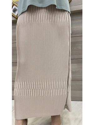 Misswhence Pliseli Etek Bej