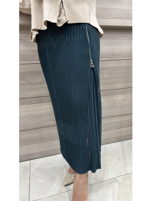 Misswhence Pliseli Etek Zümrüt