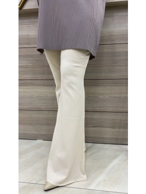 NİQOZZA MERSERİZE İSPANYOL PANTOLON BEJ