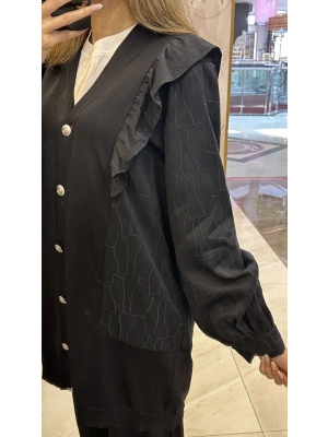 NS-25Y6051 Hırka Siyah